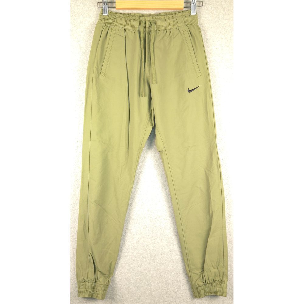 Nike Olive Green Jogger Pants Athletic‎ Track Sweatpants Elastic Small 934592